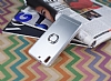 Motomo HTC Desire 728G Selfie Yzkl Metal Silver Rubber Klf - Resim 2