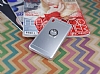 Motomo HTC Desire 728G Selfie Yzkl Metal Silver Rubber Klf - Resim 1