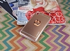 Motomo HTC Desire 728G Selfie Yzkl Metal Rose Gold Rubber Klf - Resim 1