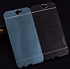 Motomo HTC One A9 Metal Siyah Rubber Klf - Resim 1