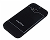 Motomo HTC One M8 Metal Siyah Silikon Klf - Resim 2