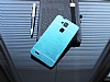 Motomo Huawei Ascend Mate 7 Metal Mavi Rubber Klf - Resim 2