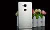 Motomo Huawei Honor 5X Metal Silver Rubber Klf - Resim: 3