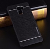 Motomo Huawei Honor 7 Metal Siyah Rubber Klf - Resim 1