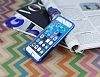 Motomo Hybrid iPhone 6 Plus / 6S Plus Kristal Mavi Klf - Resim 1
