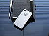 Motomo iPhone 4 / 4S Metal Silver Rubber Klf - Resim: 1