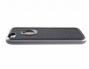 Motomo iPhone SE / 5 / 5S Krmz Kenarl Siyah Silikon Klf - Resim 3
