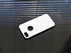Motomo iPhone 7 Metal Silver Rubber Klf - Resim 1