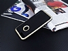 Motomo iPhone 7 Plus Gold Kenarl Siyah Silikon Klf - Resim: 2