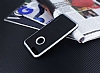 Motomo iPhone 7 Plus Silver Kenarl Siyah Silikon Klf - Resim: 2