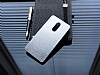 Motomo Lenovo K6 Note Metal Silver Rubber Klf - Resim 1
