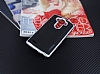 Motomo LG G3 Silver Kenarl Siyah Silikon Klf - Resim 1