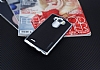 Motomo LG G4 Silver Kenarl Siyah Silikon Klf - Resim: 2