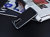Motomo LG K10 Dark Silver Kenarl Siyah Silikon Klf - Resim 2
