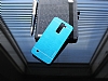 Motomo LG K8 Metal Mavi Rubber Klf - Resim 1