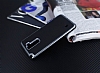 Motomo LG Stylus 2 / Stylus 2 Plus Dark Silver Kenarl Siyah Silikon Klf - Resim: 2