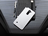 Motomo LG Stylus 2 Metal Silver Rubber Klf - Resim: 1
