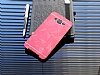 Motomo Prizma Samsung Galaxy J1 Ace Metal Krmz Rubber Klf - Resim 1
