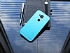 Motomo Prizma Huawei G8 Metal Mavi Rubber Klf - Resim 1
