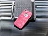 Motomo Prizma iPhone SE / 5 / 5S Metal Krmz Rubber Klf - Resim 1