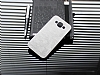 Motomo Prizma Samsung Galaxy E5 Metal Silver Rubber Klf - Resim 1