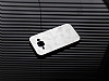 Motomo Prizma Samsung Galaxy J1 Metal Silver Rubber Klf - Resim: 2