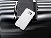 Motomo Prizma Samsung i9800 Galaxy S6 Metal Silver Rubber Klf - Resim: 1