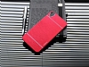 Motomo HTC Desire 820 Metal Kırmızı Rubber Kılıf - Resim: 2