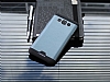 Motomo Round Samsung Galaxy E7 Metal Lacivert Rubber Klf - Resim: 1