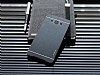Motomo Samsung Galaxy E7 Metal Siyah Rubber Klf - Resim 1