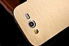 Motomo Samsung Galaxy Grand Metal Gold Rubber Klf - Resim 1