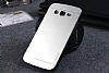 Motomo Samsung Galaxy J5 Metal Silver Rubber Klf - Resim 3