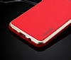 Motomo Samsung Galaxy Note 5 Krmz Kenarl Siyah Silikon Klf - Resim: 3