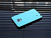 Motomo Samsung Galaxy Note Edge Metal Mavi Rubber Klf - Resim 2