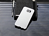 Motomo Samsung i9800 Galaxy S6 Metal Silver Rubber Klf - Resim 1