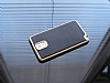 Motomo Samsung N9000 Galaxy Note 3 Gold Kenarl Siyah Silikon Klf - Resim: 2