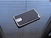 Motomo Samsung N9000 Galaxy Note 3 Silver Kenarl Siyah Silikon Klf - Resim: 2