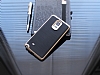 Motomo Samsung N9100 Galaxy Note 4 Rose Gold Kenarl Siyah Silikon Klf - Resim: 2
