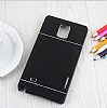 Motomo Samsung N9100 Galaxy Note 4 Metal Siyah Klf - Resim 2