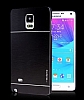 Motomo Samsung N9100 Galaxy Note 4 Metal Siyah Klf - Resim 1
