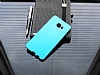 Motomo Samsung Galaxy C7 SM-C7000 Metal Mavi Rubber Klf - Resim: 2