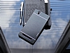 Motomo Sony Xperia T2 Ultra Metal Siyah Rubber Klf - Resim 1