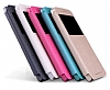 Nillkin HTC One M9 Sparkle Pencereli nce Kapakl Siyah Deri Klf - Resim: 7
