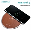 Nillkin Magic Disk 3 Kablosuz Kahverengi Hzl arj Cihaz - Resim 1