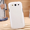 Nillkin Samsung Galaxy S3 / S3 Neo Beyaz Sert Parlak Rubber Klf - Resim 1