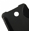 Nokia Asha 210 Desenli Siyah Silikon Klf - Resim 1