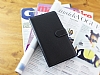 Nokia Lumia 1320 Czdanl Yan Kapakl Siyah Deri Klf - Resim: 3