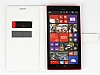 Nokia Lumia 1520 London Czdanl Yan Kapakl Deri Klf - Resim 1