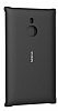 Nokia Lumia 1520 Orjinal Standl nce Yan Kapakl Siyah Deri Klf - Resim 1