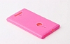 Nokia Lumia 925 Pembe Silikon Klf - Resim: 4